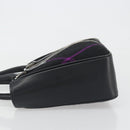 BURBERRY Nova Check Hand Bag Wool Black Silver Auth 198286A-5