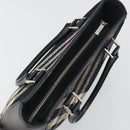 BURBERRY Nova Check Hand Bag Wool Black Silver Auth 198286A-6