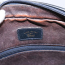 GUCCI GG Supreme Shoulder Bag PVC Navy Gold Auth 198291-10