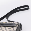 GUCCI GG Supreme Shoulder Bag PVC Navy Gold Auth 198291-14