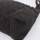 GUCCI GG Canvas Hand Bag Brown 101333 Auth 198296A-10