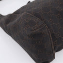 GUCCI GG Canvas Hand Bag Brown 101333 Auth 198296A-11