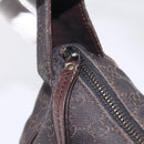 GUCCI GG Canvas Hand Bag Brown 101333 Auth 198296A-14