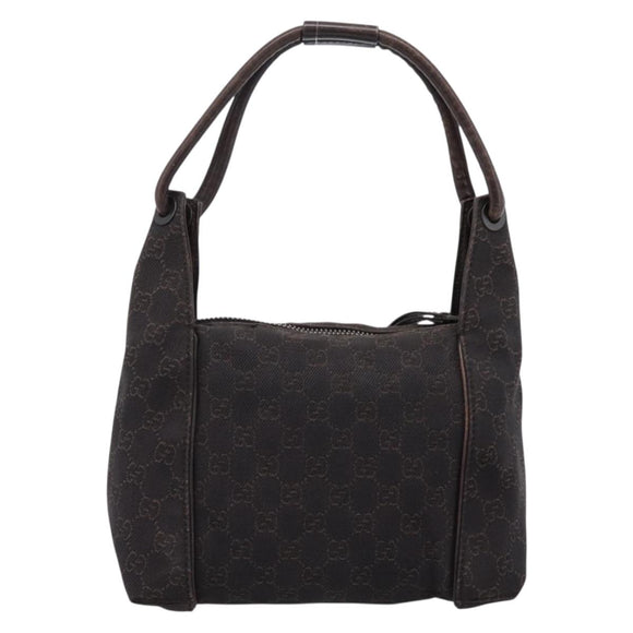 GUCCI GG Canvas Hand Bag Brown 101333 Auth 198296A