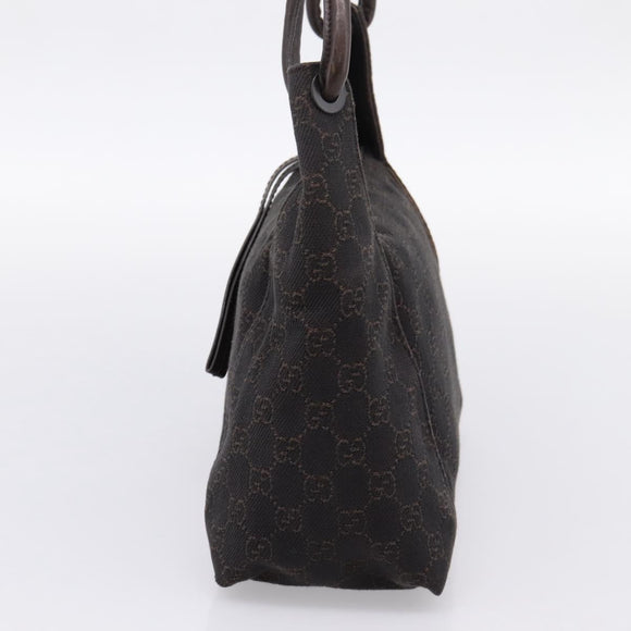 GUCCI GG Canvas Hand Bag Brown 101333 Auth 198296A