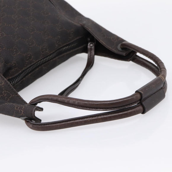 GUCCI GG Canvas Hand Bag Brown 101333 Auth 198296A