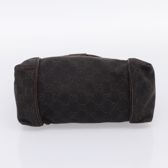 GUCCI GG Canvas Hand Bag Brown 101333 Auth 198296A