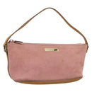 GUCCI Accessory Pouch Suede Pink Gold 039 1103 Auth 198297-1