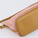GUCCI Accessory Pouch Suede Pink Gold 039 1103 Auth 198297-13