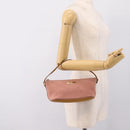 GUCCI Accessory Pouch Suede Pink Gold 039 1103 Auth 198297-20