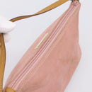 GUCCI Accessory Pouch Suede Pink Gold 039 1103 Auth 198297-6