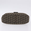 FENDI Zucchino Canvas Mamma Baguette Shoulder Bag Brown 8BR036 Auth 198299V-6