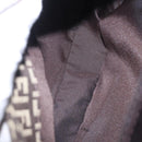 FENDI Zucchino Canvas Mamma Baguette Shoulder Bag Brown 8BR036 Auth 198299V-28