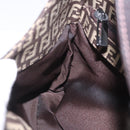 FENDI Zucchino Canvas Mamma Baguette Shoulder Bag Brown 8BR036 Auth 198299V-29