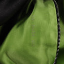 FENDI Mamma Baguette Shoulder Bag Leather Black Silver Auth 198301SAM-11