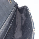 CHANEL Wild Stitch Chain Shoulder Bag Leather Black Gold CC Auth 198302V-21