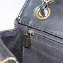 CHANEL Wild Stitch Chain Shoulder Bag Leather Black Gold CC Auth 198302V-23
