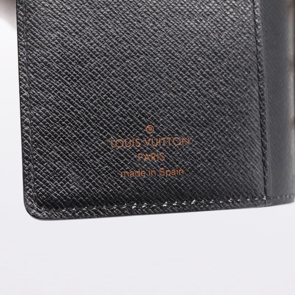 LOUIS VUITTON Epi Agenda PM Day Planner Cover Black R20092 LV Auth 198303