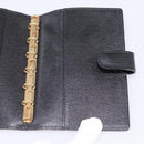 LOUIS VUITTON Epi Agenda PM Day Planner Cover Black R20092 LV Auth 198303-15