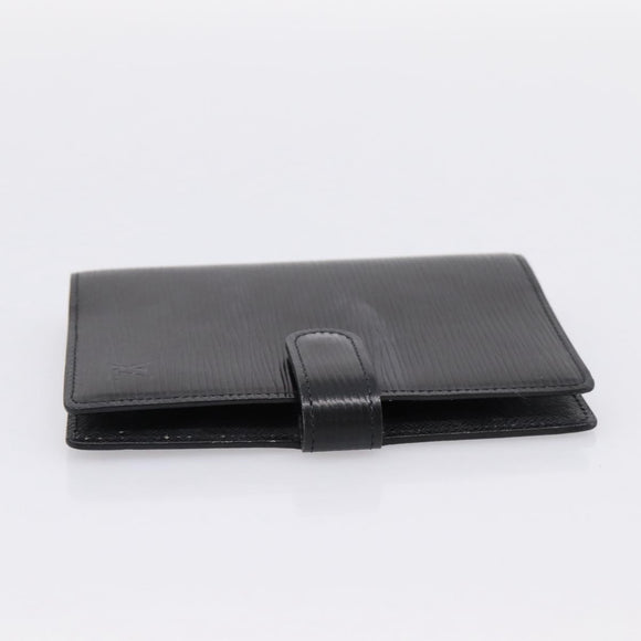 LOUIS VUITTON Epi Agenda PM Day Planner Cover Black R20092 LV Auth 198303