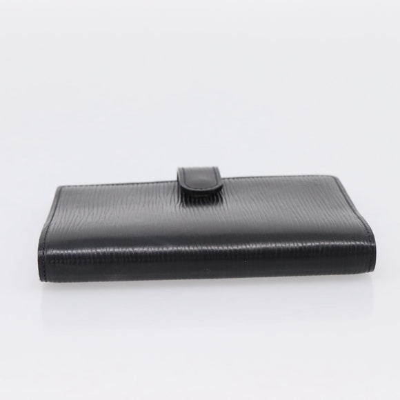 LOUIS VUITTON Epi Agenda PM Day Planner Cover Black R20092 LV Auth 198303
