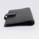 LOUIS VUITTON Epi Agenda PM Day Planner Cover Black R20092 LV Auth 198303-6