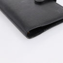 LOUIS VUITTON Epi Agenda PM Day Planner Cover Black R20092 LV Auth 198303-9