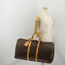 LOUIS VUITTON Monogram Keepall 55 Boston Bag M41424 LV Auth 198304V-22