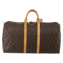 LOUIS VUITTON Monogram Keepall 55 Boston Bag M41424 LV Auth 198304V-2