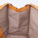 MCM Vicetos Logogram Tote Bag PVC Leather Brown Gold Auth 198306-19