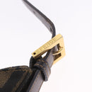 FENDI Zucca Canvas Mamma Baguette Shoulder Bag Brown Gold Tone Auth 198310V-18