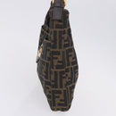 FENDI Zucca Canvas Mamma Baguette Shoulder Bag Brown Gold Tone Auth 198310V-5