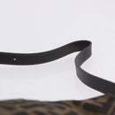 FENDI Zucca Canvas Mamma Baguette Shoulder Bag Brown Gold Tone Auth 198310V-9
