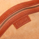 MCM Vicetos Logogram Tote Bag PVC Leather Brown Gold Auth 198311-17