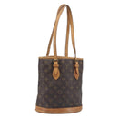 LOUIS VUITTON Monogram Bucket PM Shoulder Bag M42238 LV Auth 198312-1