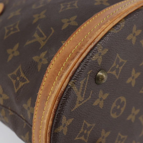 LOUIS VUITTON Monogram Bucket PM Shoulder Bag M42238 LV Auth 198312