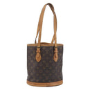 LOUIS VUITTON Monogram Bucket PM Shoulder Bag M42238 LV Auth 198312-2