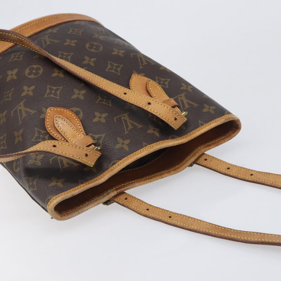 LOUIS VUITTON Monogram Bucket PM Shoulder Bag M42238 LV Auth 198312