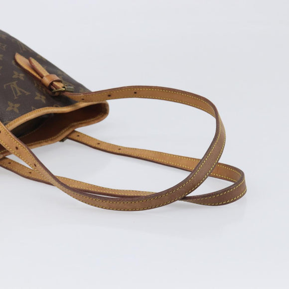 LOUIS VUITTON Monogram Bucket PM Shoulder Bag M42238 LV Auth 198312