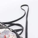 Salvatore Ferragamo Hand Bag Canvas 2way White Silver Auth 198313A-15