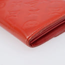 LOUIS VUITTON Vernis Portefeuille Sarah Wallet Orenge Sunset M93634 Auth 198315A-15