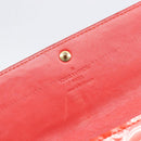 LOUIS VUITTON Vernis Portefeuille Sarah Wallet Orenge Sunset M93634 Auth 198315A-9