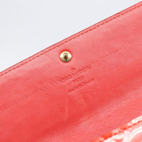 LOUIS VUITTON Vernis Portefeuille Sarah Wallet Orenge Sunset M93634 Auth 198315A