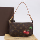 LOUIS VUITTON Monogram Cherry Mini Pochette Accessoires Pouch LV Auth 198316SAV-12