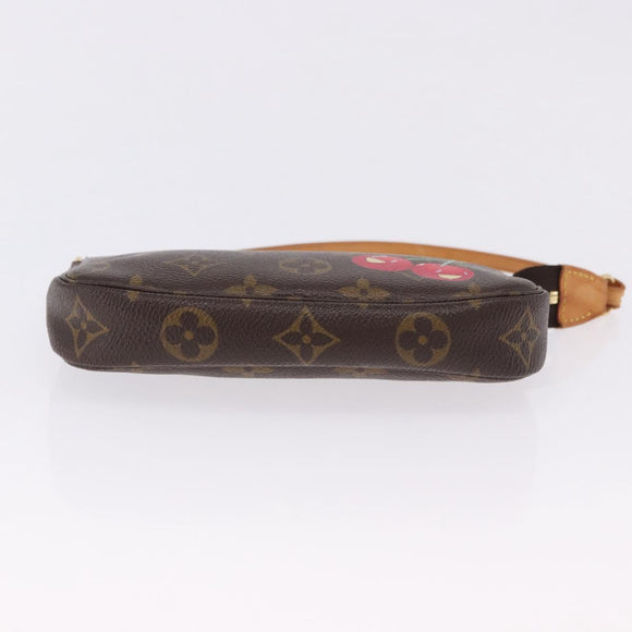 LOUIS VUITTON Monogram Cherry Mini Pochette Accessoires Pouch LV Auth 198316SAV