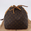LOUIS VUITTON Monogram Petit Noe Shoulder Bag M42226 LV Auth 198317V-12