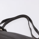 FENDI Celeria Shoulder Bag Leather Brown Silver Auth 198325-8