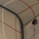 Burberrys Nova Check Boston Bag Canvas Beige Gold Tone Auth 198326-11