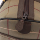 Burberrys Nova Check Boston Bag Canvas Beige Gold Tone Auth 198326-15