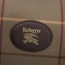 Burberrys Nova Check Boston Bag Canvas Beige Gold Tone Auth 198326-16